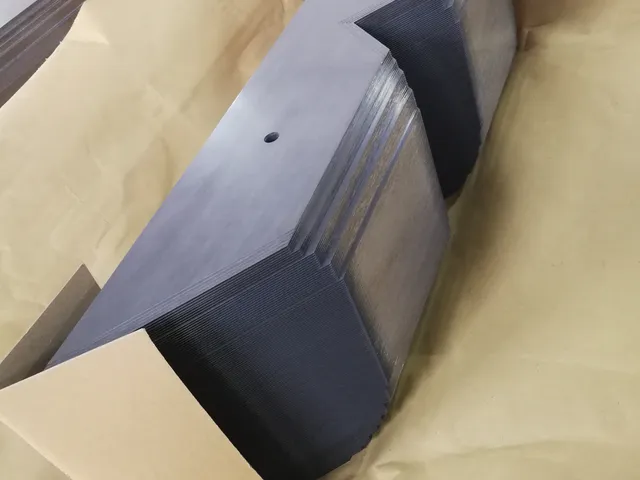 Núcleos apilados terminados, foto de producto real